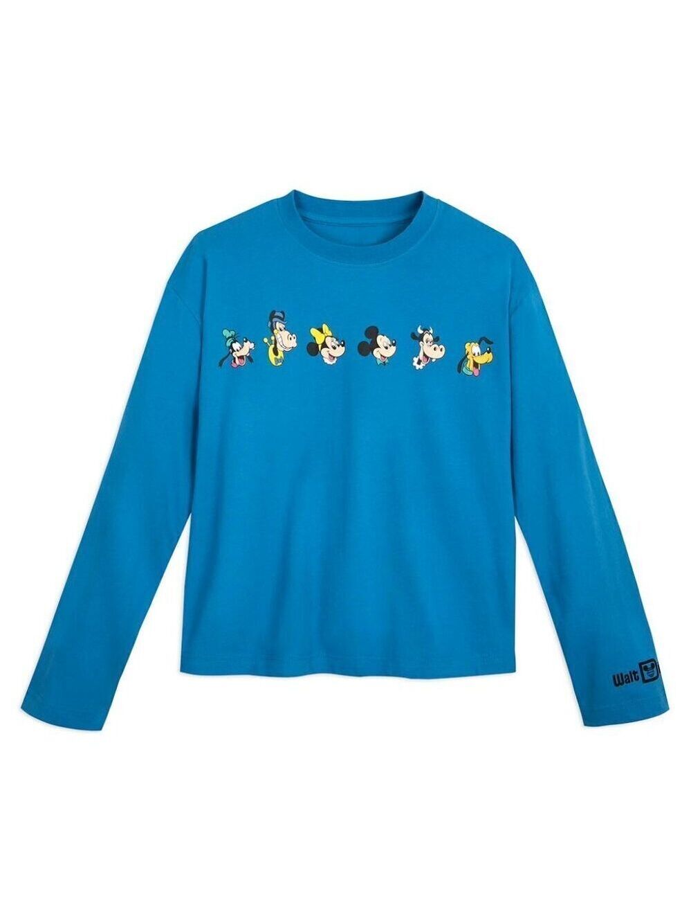 NWT Disneyland Resort Mickey Mouse and Friends Blue Long Sleeve Medium T-Shirt